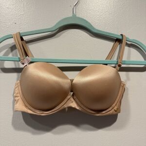 Victoria's Secret Very Sexy Push Up Bra Multiway Strap Nude Strapless 32C Womens